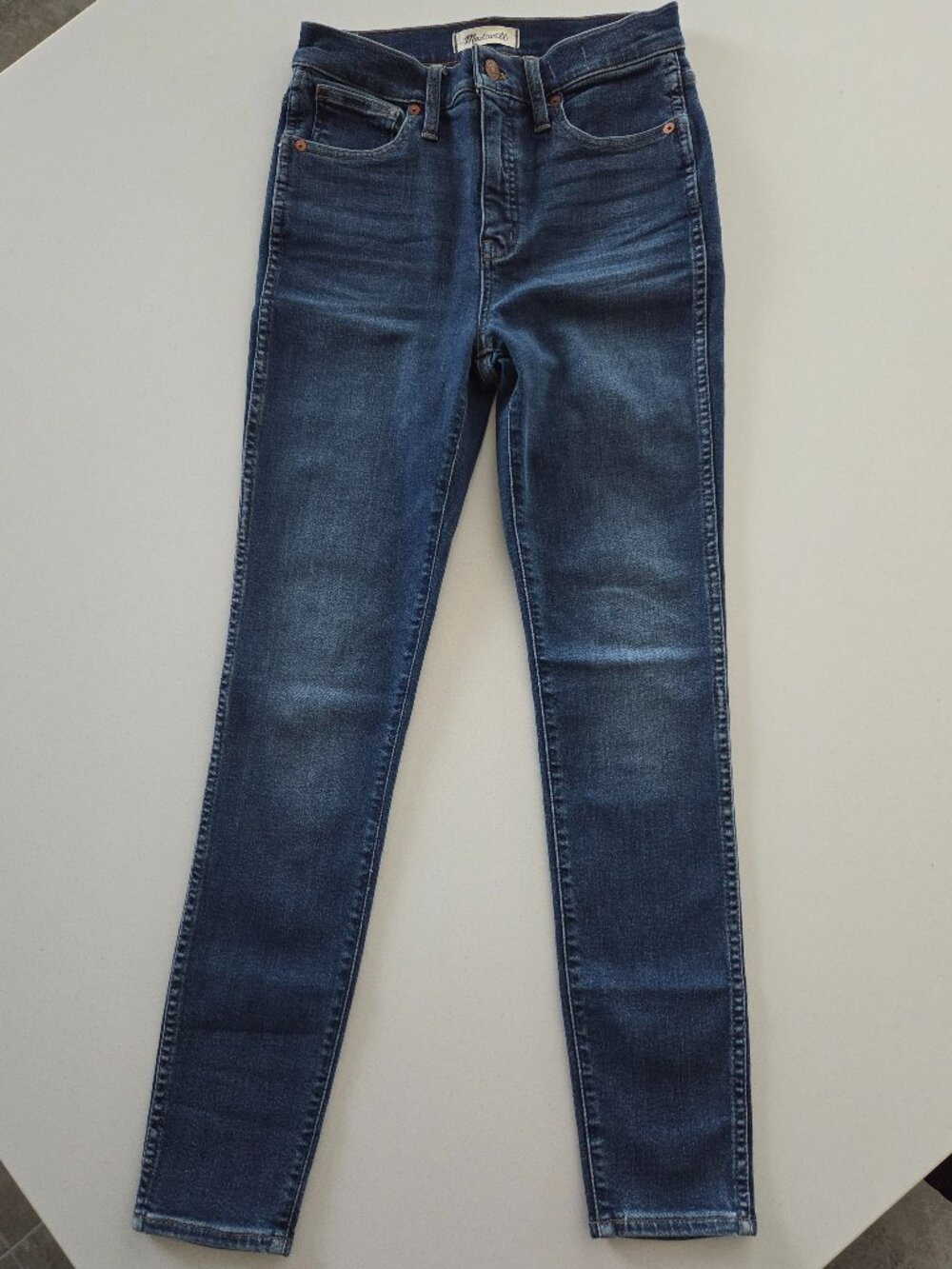 Madewell 10 Inch High Rise Skinny Jeans Size 26 Blue Denim